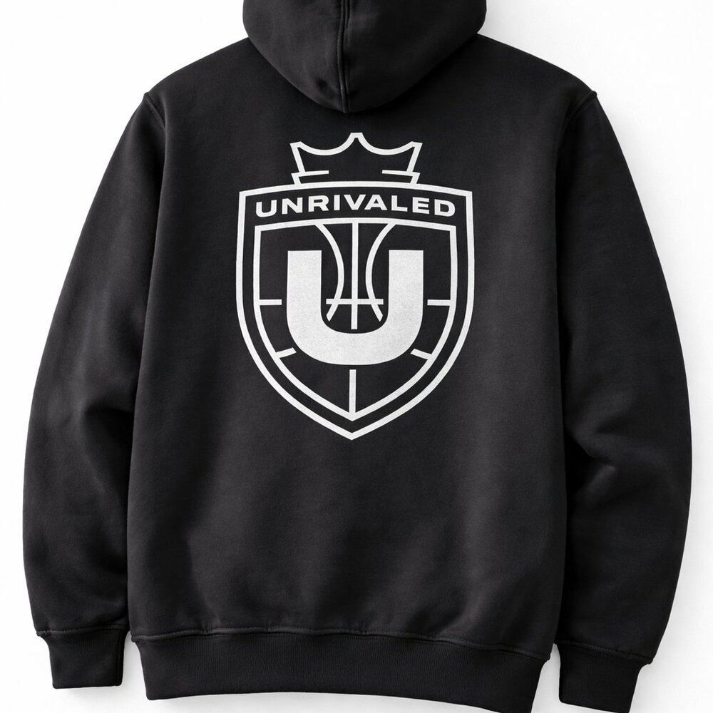 Unrivaled Basketball Hoodie Sweatshirt AUTHENTIC Black unisex small Like New